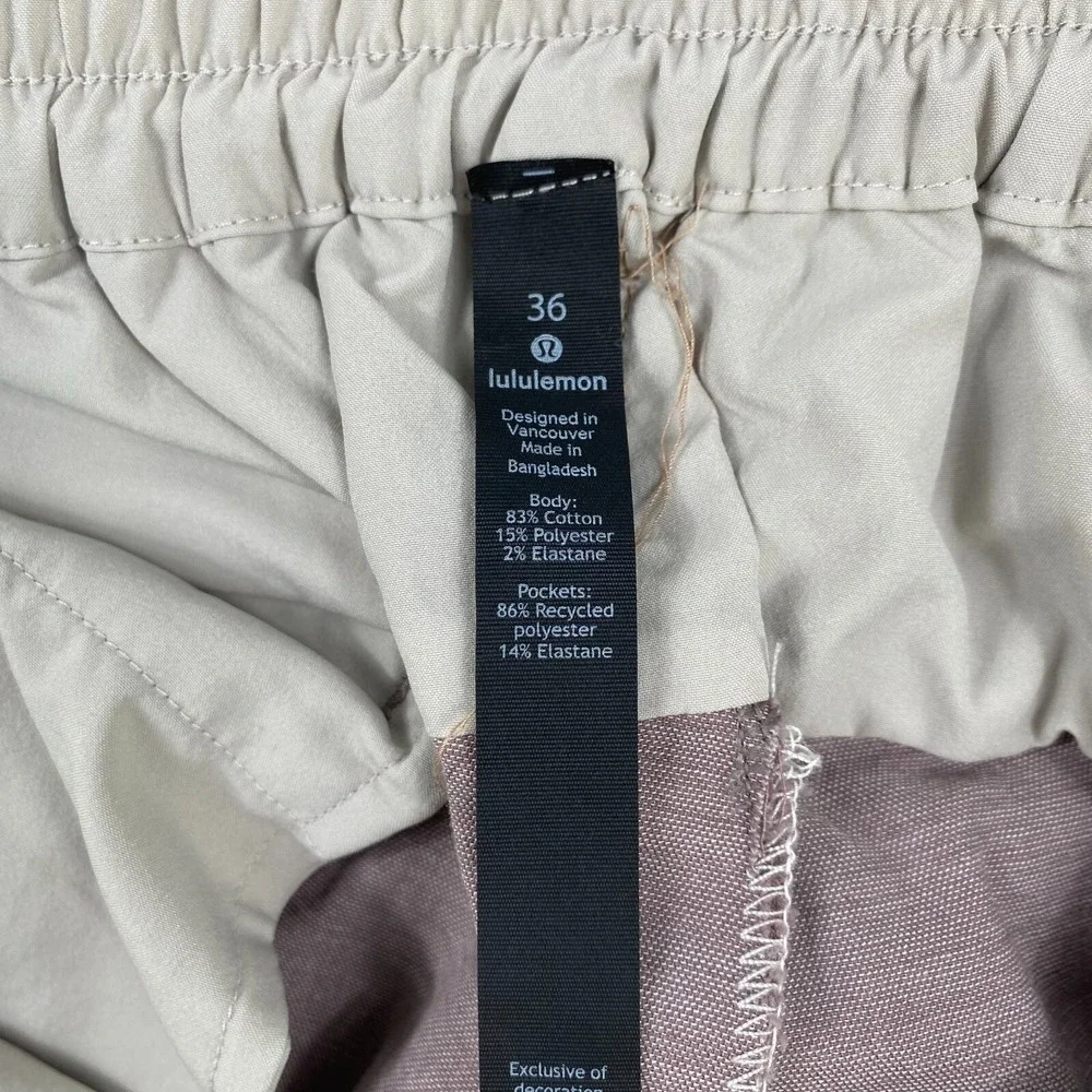 Lululemon Pants Mens 36 Dusty Rose Oxford Travel Casual Shadow Lite Athleisure‎